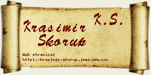 Krasimir Skorup vizit kartica